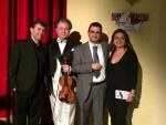 Fiugi: Cihat Askin, Francesco Marino ed il pianista Roberto Issoglio